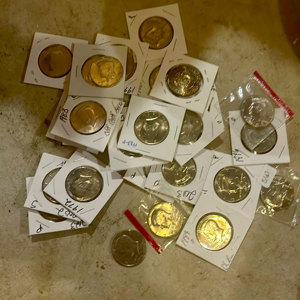 Lot of Kennedy half dollars various years